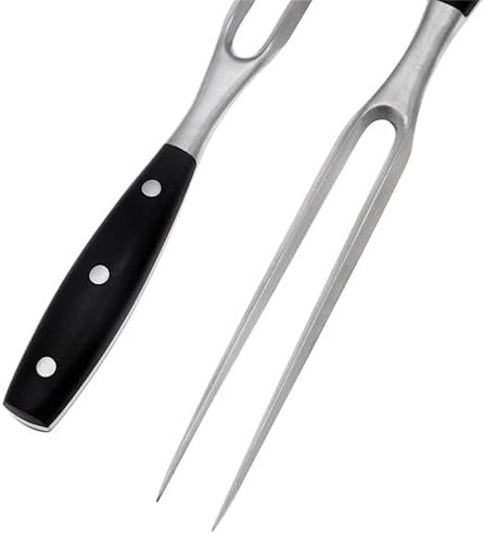 Carving Fork, Meat Fork, 12 Inch Cooking Fork, Stainless Steel BBQ Fork, Long Metal Chef Pro Kitchen Forks for Barbecue, Serving, Cooking, Grilling, Roasting