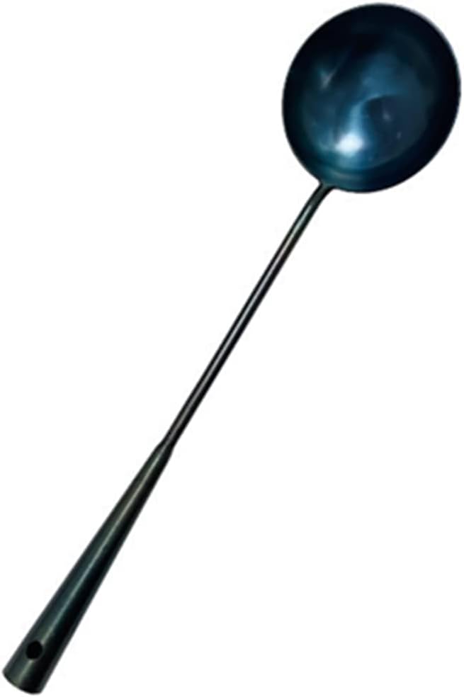 Traditional Hand Made spatula & Ladle Wok Tool Set,Chinese Iron Ladle & spatula,15.8in inches wok utensils