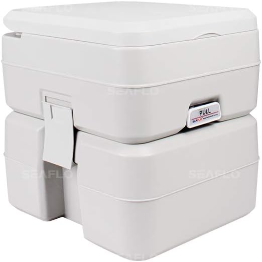 SEAFLO Portable Toilet for Marine, RV, Camping and Boat (5.3 Gallon)