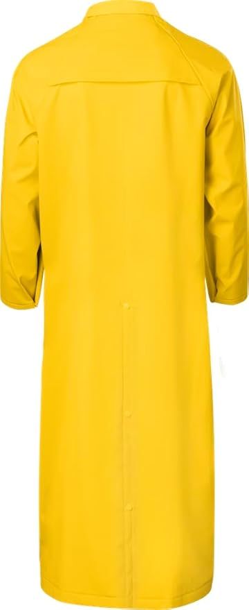 Ironwear 9221FR Flame Retardant Rain Jacket Riding Coat with Detachable Hood and Vented Back Yellow