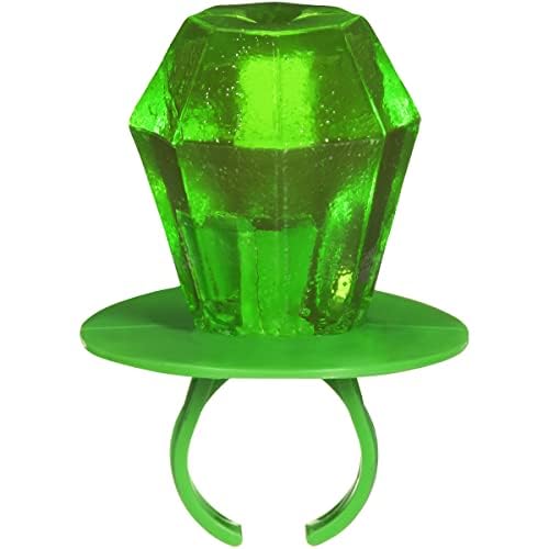 Ring Pop Green Halloween Candy Lollipops, 30Ct Bulk Candy Individually Wrapped in Green Watermelon Flavor, Full Size, Fun Hard Candy For Trick or Treat, Halloween Bowls, Gifts, Party Favors for Kids