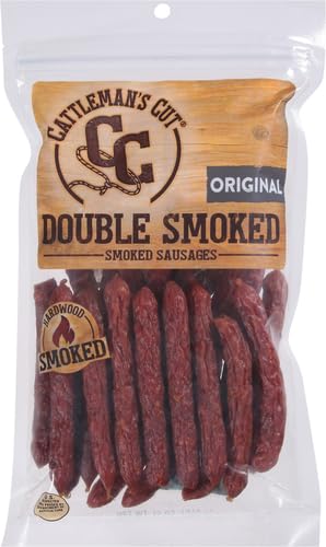 Cattleman's Cut Double Smoked Sausages, 12 Ounce (Pack of 4)