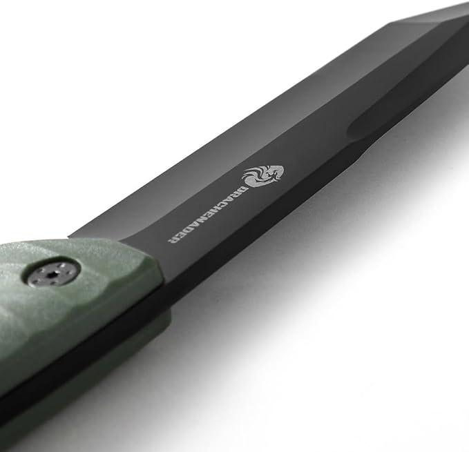 Tanto Fixed Blade Knife, Tactical Fixed Blade Knife, 5mm Thick Full Tang Survival with Sheath for Hunting, Camping, and Adventure