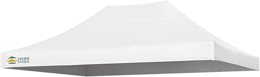 CROWN SHADES 10x15 Canopy Replacement Top - Only Compatible with Crown Shades M150B Series, Canopy Top Cover with Air Vent, White (Top Only)