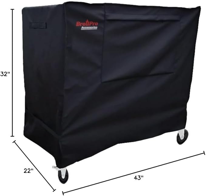 Waterproof 80-100 Qt Rolling Cooler Cart Cover Fits Most Patio Ice Chest Party Cooler Upto 43L x 22W x 32H inch-Black