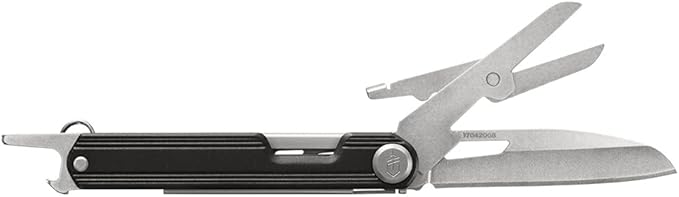 Gerber Gear Armbar Slim Cut Pocket Knife EDC Multitool with Blade, Scissors, and Bottle Opener for Camping, Onyx