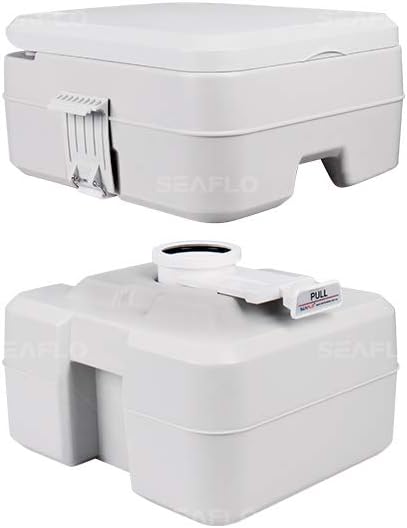 SEAFLO Portable Toilet for Marine, RV, Camping and Boat (5.3 Gallon)