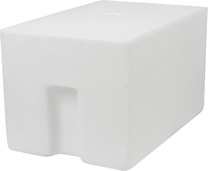 7 Gallon RV Fresh Water Tank, Potable Water Storage Tank for Drinking, Cooking, Cleaning, Showering, for Campers, Trailers, Motorhomes, RVs, Cube Shape, 17.5" x 11" x 10" (WT-5600)