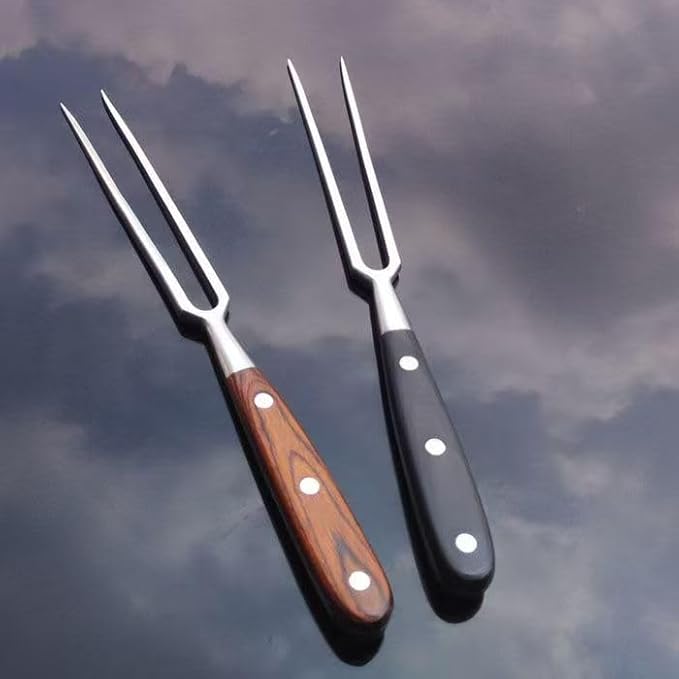 Better-Love Chef pro Stainless Steel Carving Fork Barbecue Fork BBQ Tools Meat Forks 12 Inch,Suitable for kitchen, BBQ(12 inch) (black)