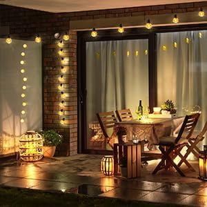 Lightdot 150FT Outdoor String Lights, LED Bistro String Lights with Shatterproof ST38 Bulbs, 2700K Dimmable, Waterproof Hanging Lights for Porch, Party, Garden, Backyard, Balcony - ETL Listed