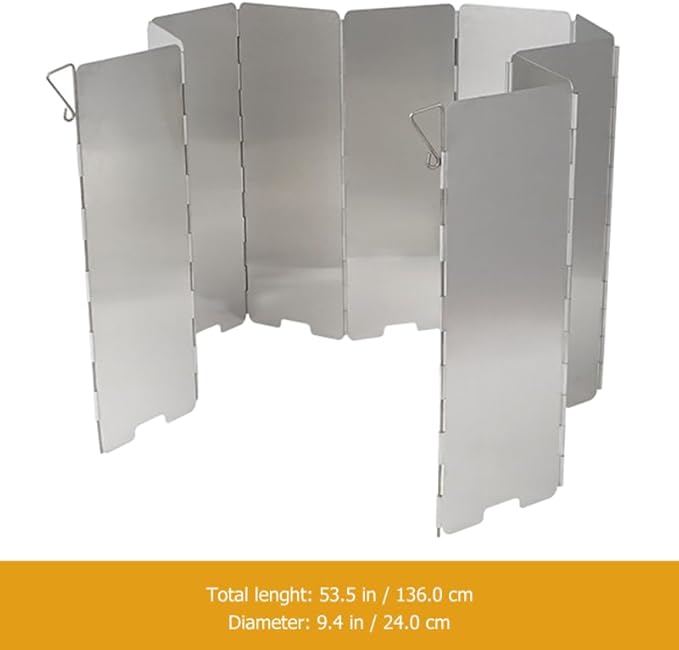 Foldable Windscreen for Stove Lightweight Grill Wind Block Creative Anti-Wind Tool Camping Windscreen Bag BBQ Windproof Panel