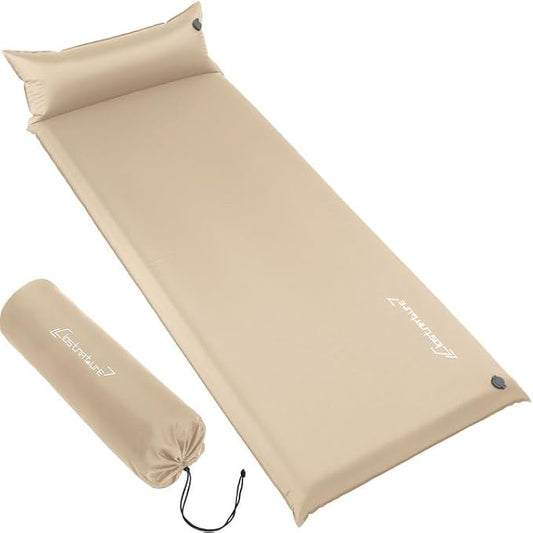 Clostnature Self Inflating Sleeping Pad for Camping - 1.5/2/3 inch Camping Pad, Lightweight Inflatable Camping Mattress Pad, Insulated Foam Sleeping Mat for Backpacking, Tent, Hammock