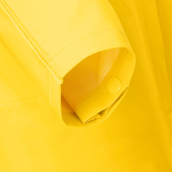 Ironwear 9221FR Flame Retardant Rain Jacket Riding Coat with Detachable Hood and Vented Back Yellow