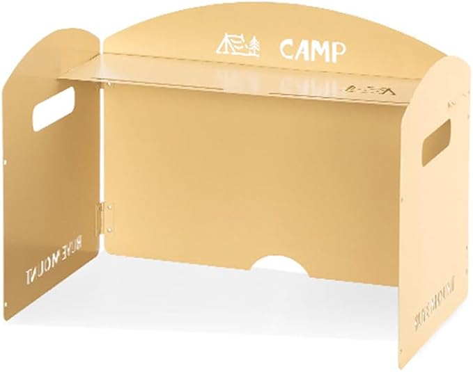HUIOP Foldable Camping Wind Shield Portable Gas Stove Windproof Screen for BBQ Cooking