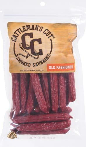 Cattleman's Cut Old Fashioned Smoked Sausages, 12 Ounce (Pack of 4)