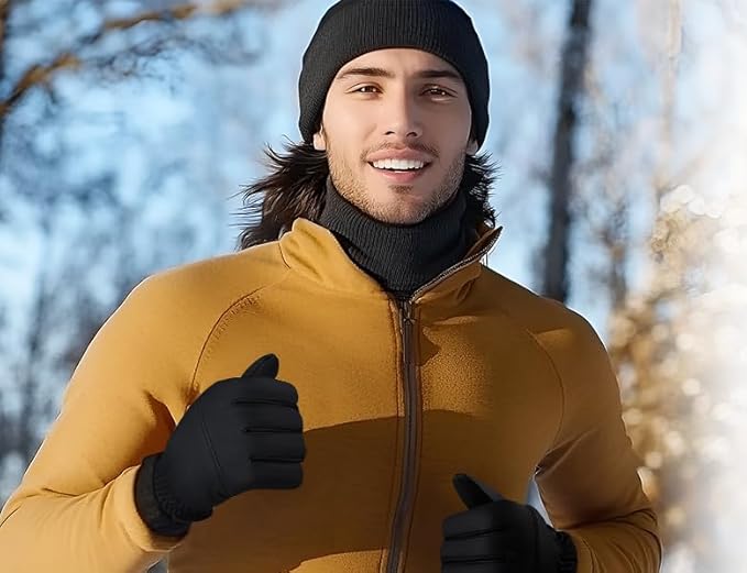 Winter Gloves for Women Running in Cold Weather - Touchscreen Gloves for Bike Hiking