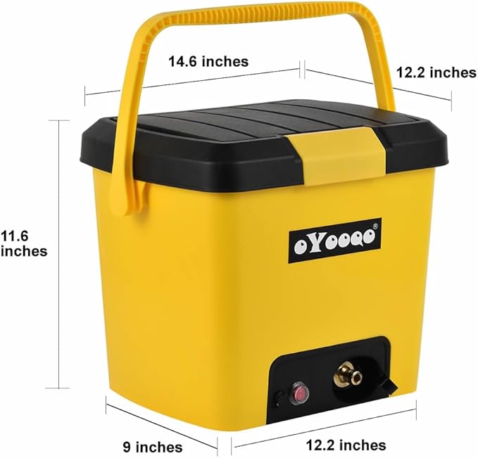 Portable Pressure Washer | 5 Gal Tank | 255 PSI | 45-Min Runtime | Versatile for Car Wash, Dog Bath, Home & Patio, & Portable Camping Shower | Durable Design for RV, Overland & Beach Adventures