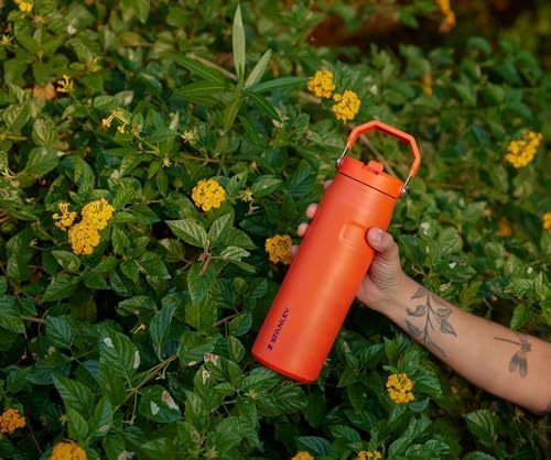 Stanley IceFlow Flip Straw 2.0 Water Bottle 36 oz | Built-In Straw with Larger Opening | Lightweight and Leak Resistant | Insulated Stainless Steel | BPA-Free | Twilight