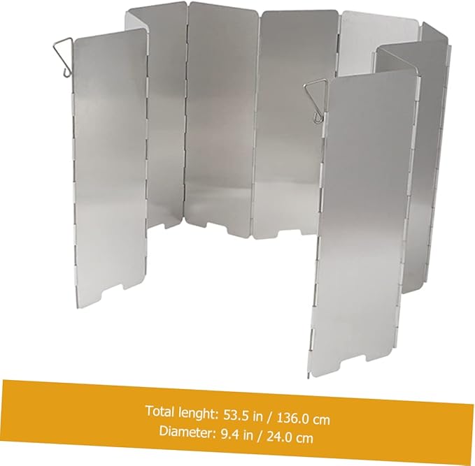 Foldable Windscreen for Stove Lightweight Grill Wind Block Creative Anti-Wind Tool Camping Windscreen Bag BBQ Windproof Panel
