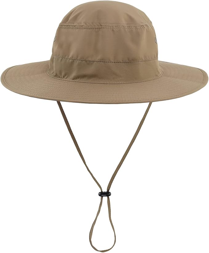 Home Prefer UPF50 Mens Sun Hat with Neck Flap Quick Dry UV Protection Cap Womens Wide Brim Fishing Hat Neck Flap Beach Garden