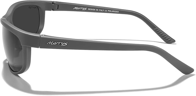 MERRY'S Wrap Around Sport Polarized Sunglasses for Men Women Driving Fishing Cycling Running UV400 Protection S3027