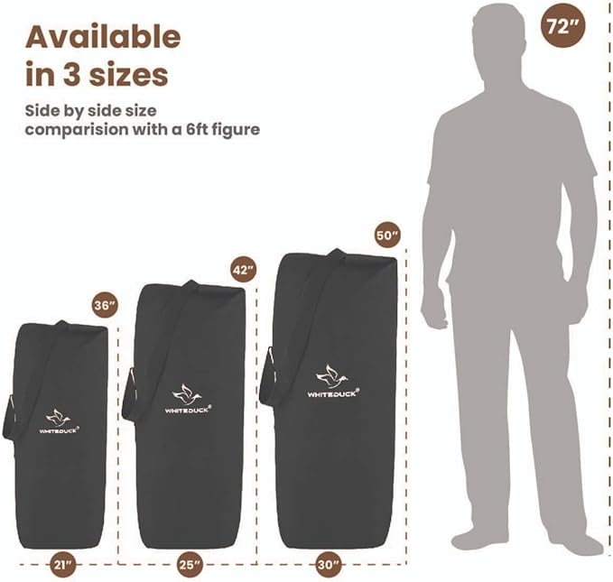 WHITEDUCK 30"x50" (737L) Top Load Canvas Duffel Bag – Military-Grade, Tear-Proof & Weatherproof, Heavy Duty for Travel, Outdoors & Military Use, with Padlock Compatibility, 5 Colors