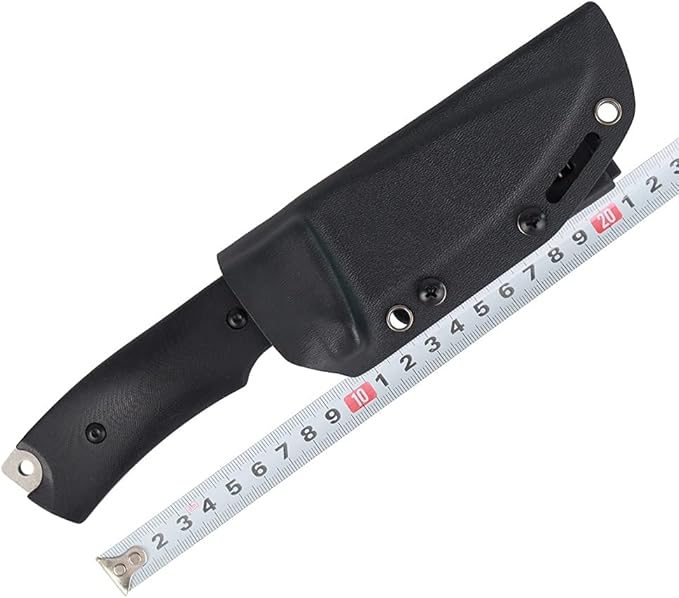 MASALONG Kni220 Survival Straight knife blade vg10 tactical fixed blade knife with sheath For camping hunting army (white)