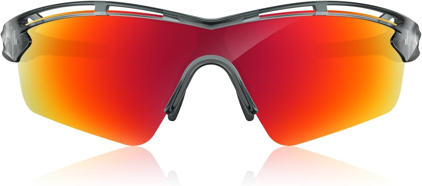 Rosemal Sports Sunglasses Polarized Cycling Sunglasses Running Driving Fishing Hiking for Men Women UV400 TAC TR90