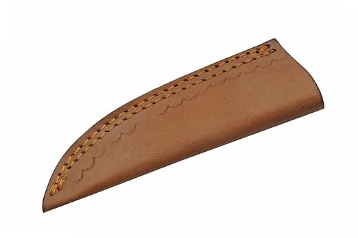 SZCO Full Tang Hunting Knife 8 Inch - Pocket Knife with Stainless Steel Blade, Bone/Resin Handle & Leather Sheath - Camping Knife for hunting - Skinning knife for Men