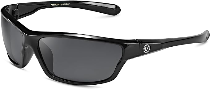 Nitrogen Polarized Wrap Around Sport Sunglasses for Men Women UV400 Driving Fishing Running Sun Glasses