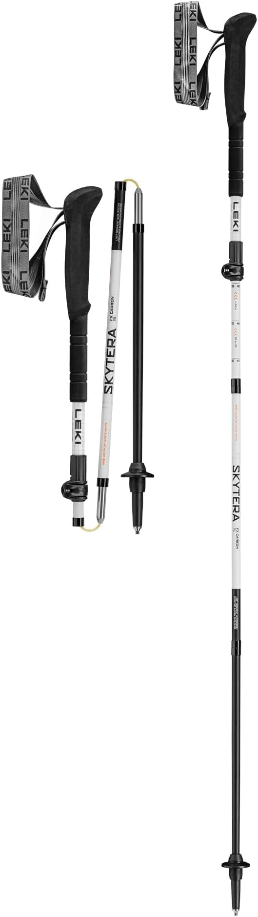 LEKI Skytera FX Carbon SL Collapsible Adjustable Lightweight Walking Poles for Thru-Hiking, Fast-Packing, & Mountaineering