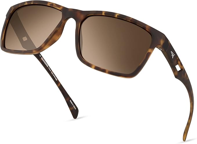 KastKing FlatRock Polarized Sport Sunglasses for Men and Women, Ideal for Driving Fishing Cycling Running, UV Protection