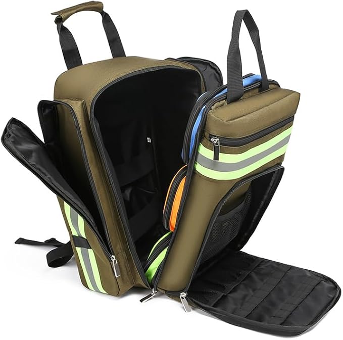 Medical Bag Empty First Aid Backpack, Medicine Mag Empty Emergency Bag,Medical Bag Organizer,Emergency Medical Backpack,First Aid Backpack, Medicine Mag (Bag Only)