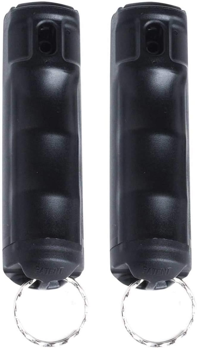 Zarc Vexor Police Strength Pepper Spray, Flip-Top Finger Grip Design for Quick Access, Delivers 20+ Powerful Bursts, Two Pack