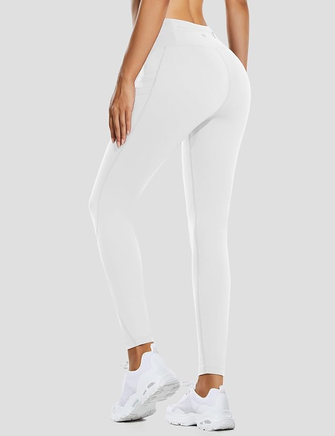baleaf Women's Fleece Lined Leggings Water Resistant Thermal Winter Warm Tights High Waisted with Pockets Running Gear