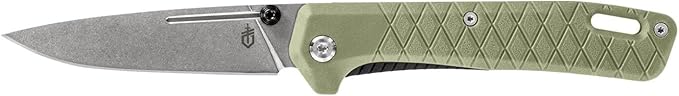Gerber Gear Zilch Pocket Knife - 3.1" Plain Edge Blade Folding Knife - EDC Gear and Equipment - Lichen Green