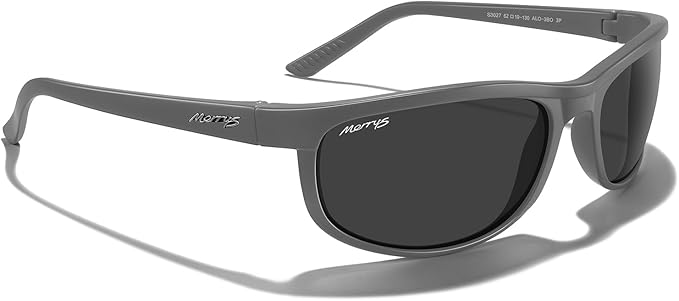 MERRY'S Wrap Around Sport Polarized Sunglasses for Men Women Driving Fishing Cycling Running UV400 Protection S3027