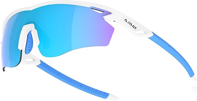 Polarized Sports Sunglasses for Men Women,Wrap Around Sun Glasses for Running Cycling Baseball Fishing Golf Hiking