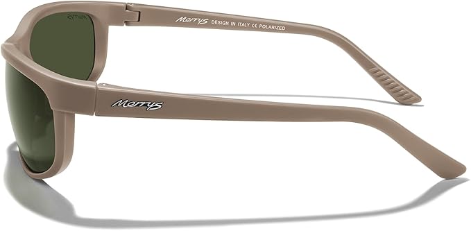 MERRY'S Wrap Around Sport Polarized Sunglasses for Men Women Driving Fishing Cycling Running UV400 Protection S3027