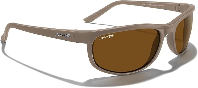 MERRY'S Wrap Around Sport Polarized Sunglasses for Men Women Driving Fishing Cycling Running UV400 Protection S3027
