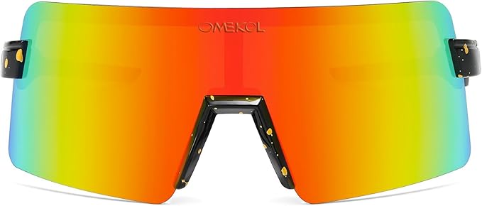 OMEKOL Two Sizes For Adults and Youth Polarized Sunglasses Men Women Outdoor Sport Baseball Glasses UV400 Cycling Eyewear