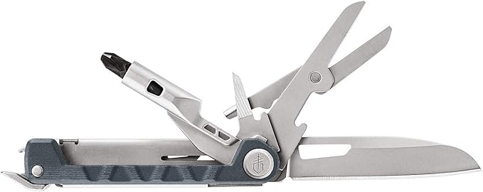Gerber Gear Armbar Drive 8-in-1 Pocket Knife EDC Multitool with Screwdriver, 2.5" Blade, Urban Blue