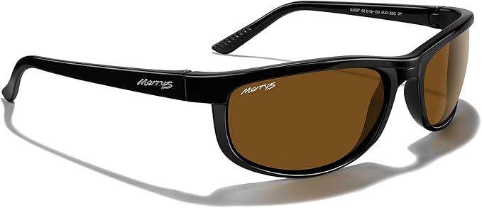 MERRY'S Wrap Around Sport Polarized Sunglasses for Men Women Driving Fishing Cycling Running UV400 Protection S3027