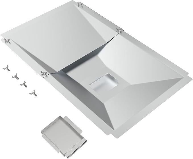 Universal Grease Tray with Catch Pan for Nexgrill Replacement Parts 720-0830H 720-0882A, Charbroil, Dyna Glo, Kenmore, Expect Grill, Drip Pan for 3/4/5 Burner Gas Grill