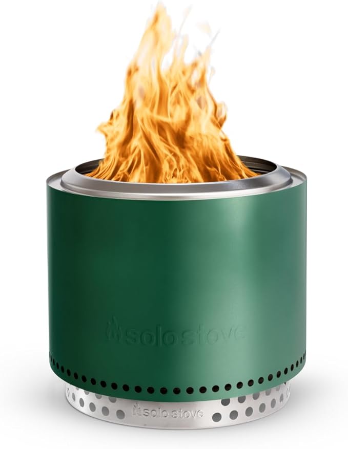 Solo Stove Bonfire 2.0 with Stand, 19.5 Inch Smokeless Fire Pit with Removable Ash Pan - Portable Outdoor Fire Pit - Stainless Steel Wood Burning Fireplace, Ideal for 4-6 People, 21.75 lbs, Cascade