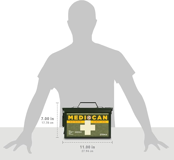 Be Smart Get Prepared 270Piece Medi+Can First Aid & Advance Wound Care Kit (Packaging may vary)