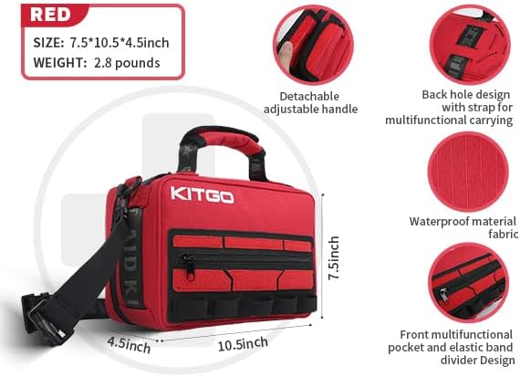 Large First Aid Kit,Molle System Detachable Multi-Purpose Emergency Medical Kit for Home, Car, Camping Outdoor Emergency.