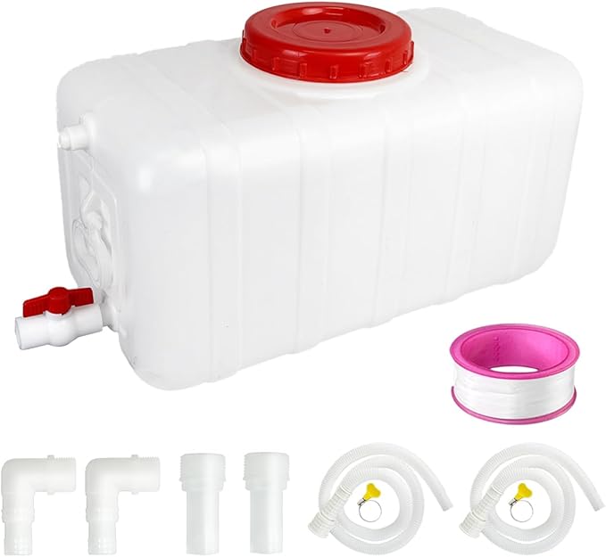 13.2 Gallon Potable Water Storage Containers Long Term,Water Tank with Spout Kit,Portable Water Storage Barrel for Outdoor Camping,Picnicking, RV and Household Water Use