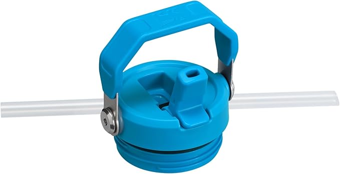Stanley IceFlow Flip Straw 2.0 Water Bottle 24 OZ | Built-In Straw with Larger Opening | Lightweight & Leak-Resistant | Insulated Stainless Steel | BPA-Free | Azure
