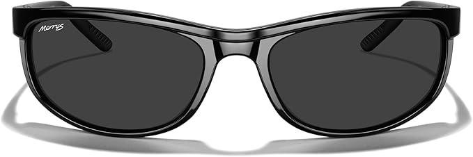 MERRY'S Wrap Around Sport Polarized Sunglasses for Men Women Driving Fishing Cycling Running UV400 Protection S3027